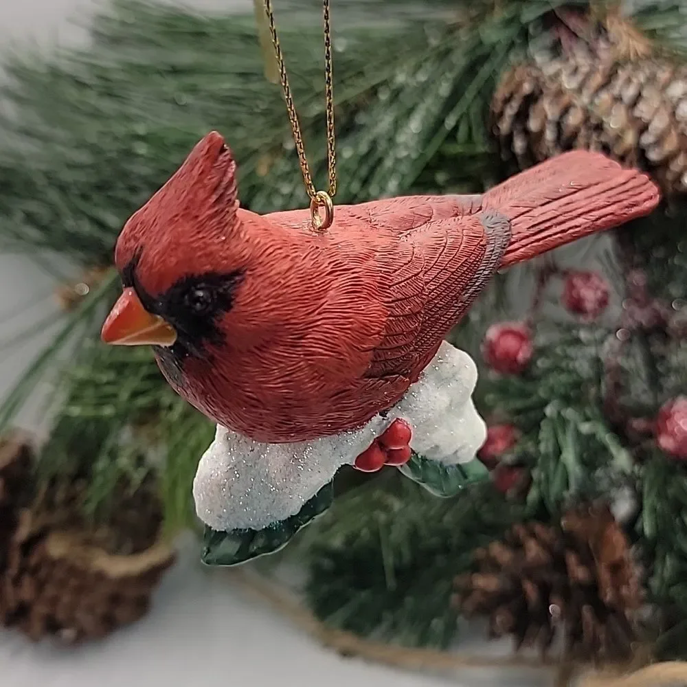 Danbury Mint Christmas Songbird Ornament Cardinal Retired